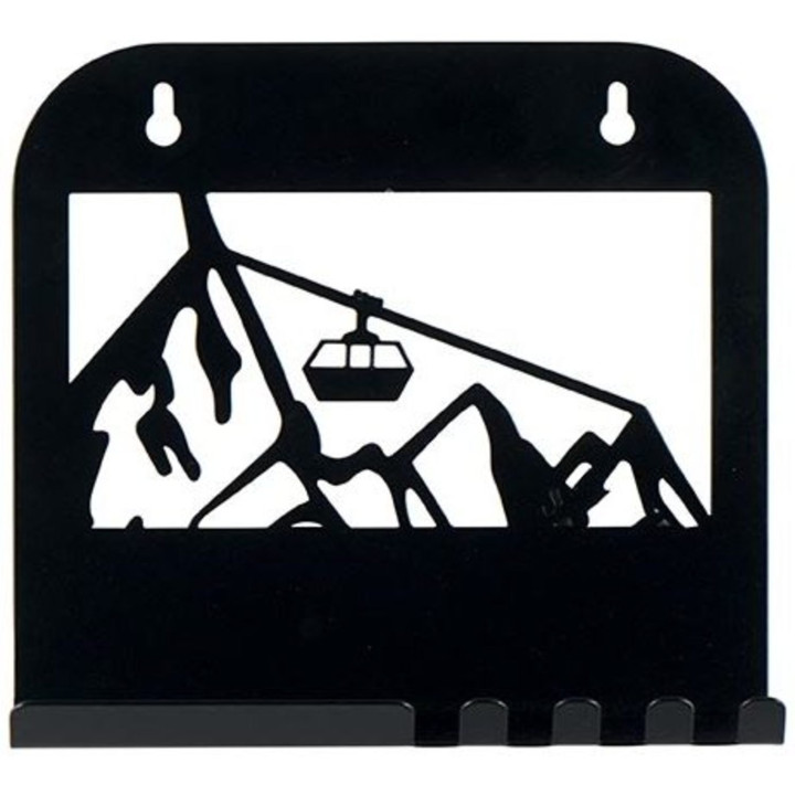 Plaque murale décor montagne télécabine