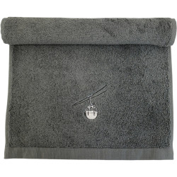 Serviette invité Rdv au sommet - Gris