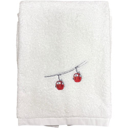 Serviette de toilette Rdv au sommet - Blanc