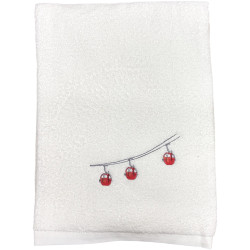 Drap de douche Rdv au sommet - Blanc