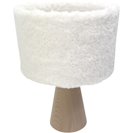 Lampe conique avec abat-jour moumoutte