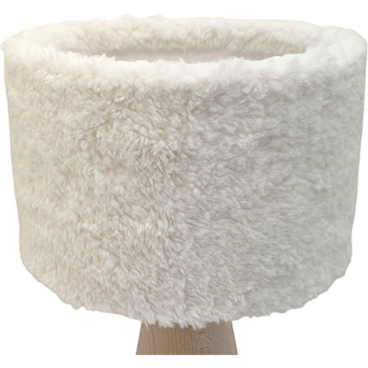 Lampe conique avec abat-jour moumoutte