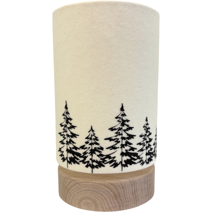 Lampe alpine avec abat-jour feutrine