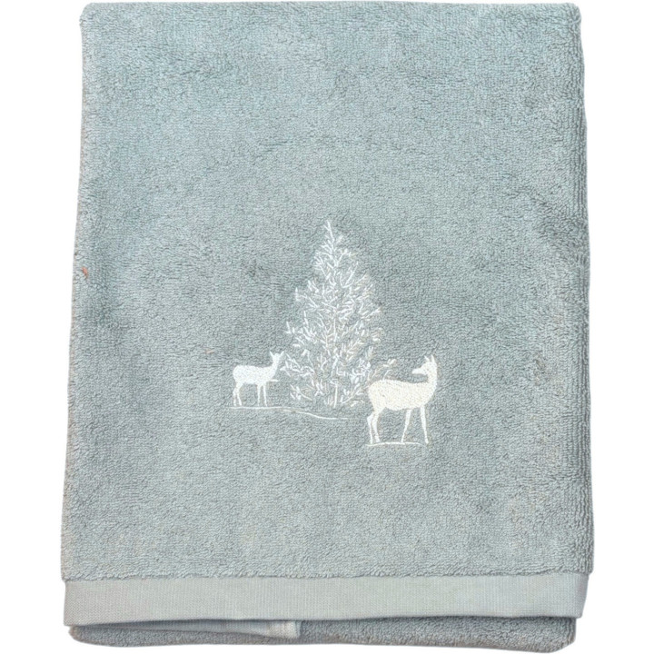 Serviette de toilette brodée Trésor des forêts