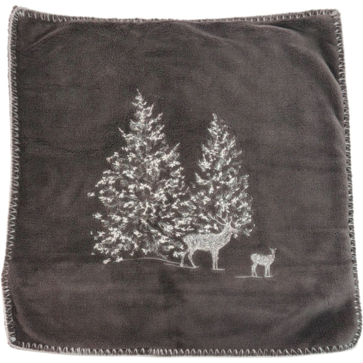 Housse de coussin polaire Trésor des forêts