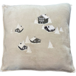 Housse de coussin polaire Coeur de la vallée
