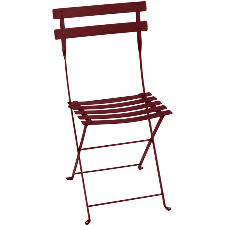 Folding metal chair