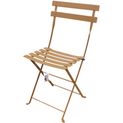 Folding metal chair - Pain d'epices