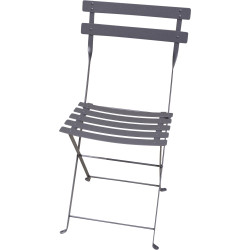 Folding metal chair - Carbone