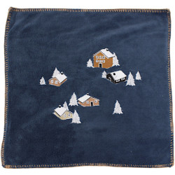 Housse de coussin polaire Coeur de la vallée - Pierre bleue