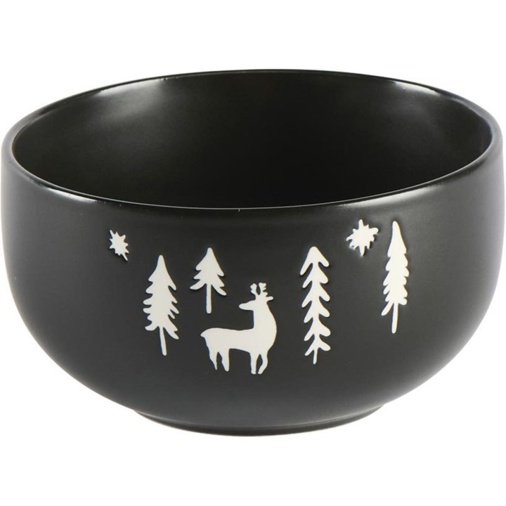 Bol motif sapins et cerf
