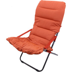 Sedia a sdraio imbottita - Arancio olefine