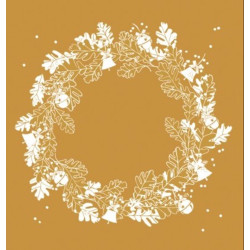 Decorative paper serviette - Grelots or | 40x40