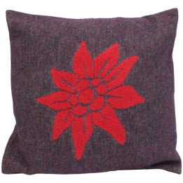 Coussin velours carla edelweiss