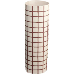 Vase bordeaux squares