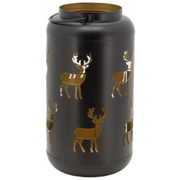 Metal deer lantern