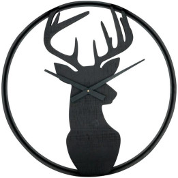 Pine metal deer clock