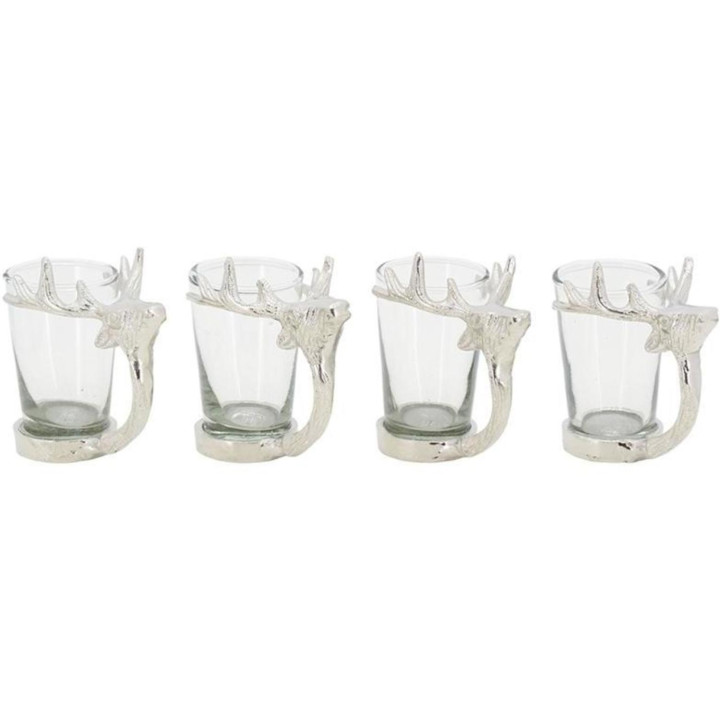 4 deer coffee cups