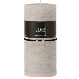 Cylindrical candle in light grey