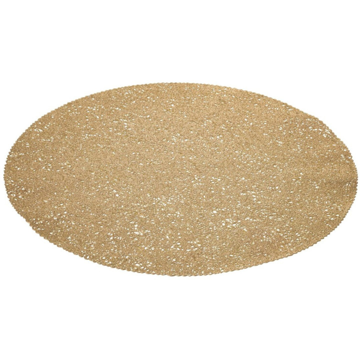 Set de table rond plastique crepe