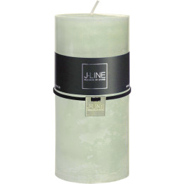Powder green cylindrical candle