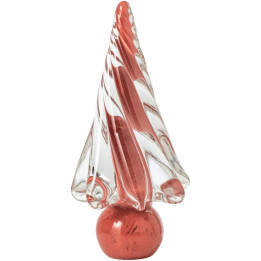 Sapin déco en verre torsadé