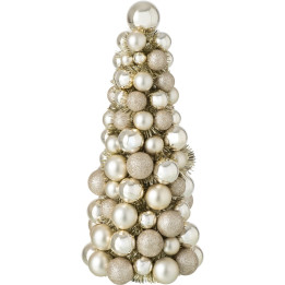 Decorative fir tree with baubles