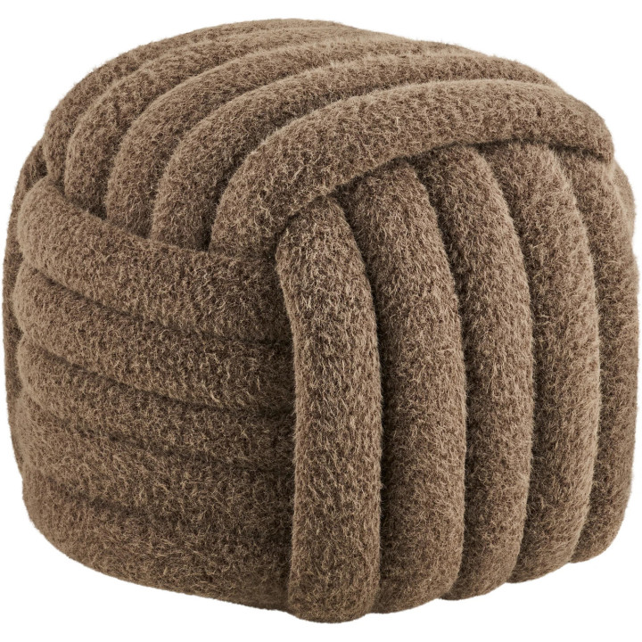 Napier knot pouffe