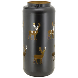 Metal deer lantern - 13x30