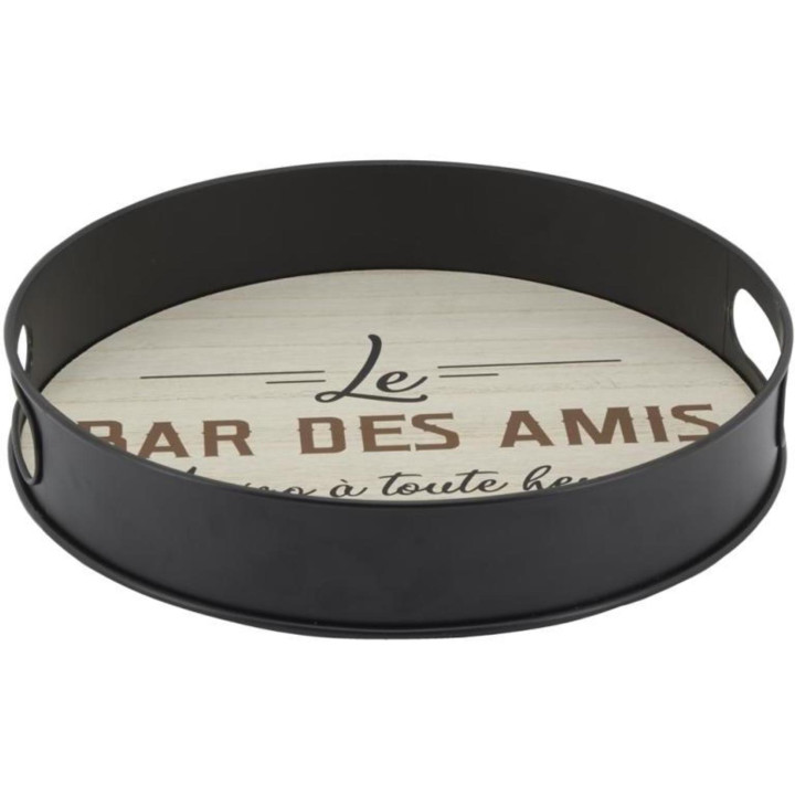 Plateau rond  le bar des amis