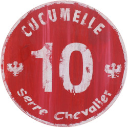 Pannello di pista rossa cucumelle serre chevalier - Rouge n°10