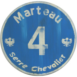 Pannello pista blu marteau serre chevalier