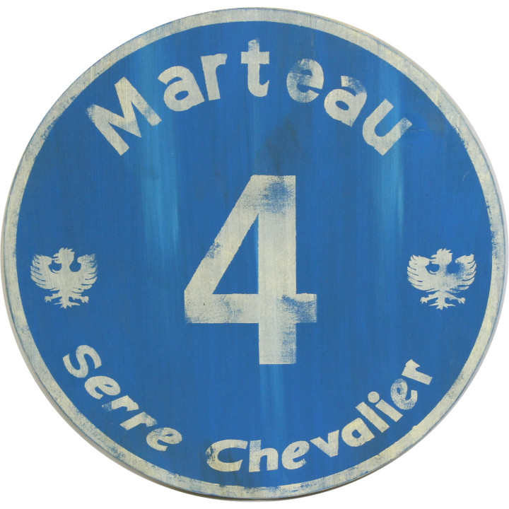 Pannello pista blu marteau serre chevalier