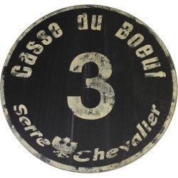 Panneau de piste noire casse du boeuf serre chevalier - Noire n°3