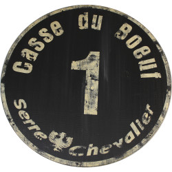 Panneau de piste noire casse du boeuf serre chevalier - Noire n°1