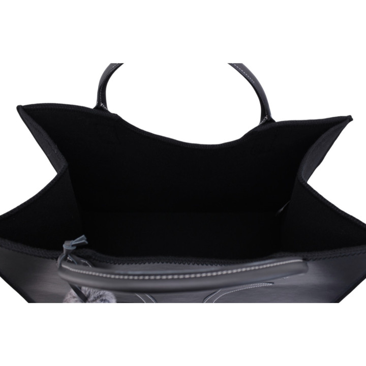 Leather/felt deer kindling bag