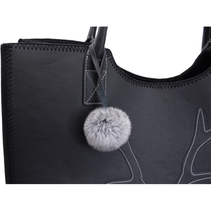 Leather/felt deer kindling bag