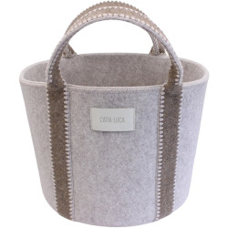 Basket with handles - Beige