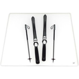 Dessous de plat verre skis