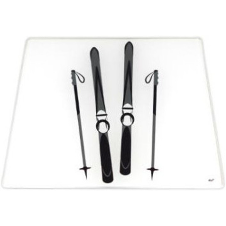 Dessous de plat verre skis