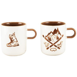 Set of 2 mountain mugs