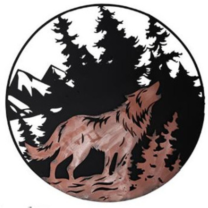 Déco murale loup