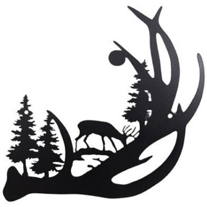 Déco murale bois de cerf