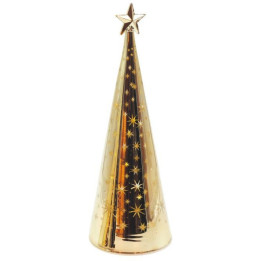 Sapin led rotatif en verre