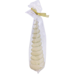 Candela albero di Natale con perline