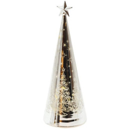 Sapin conique rotatif avec étoile