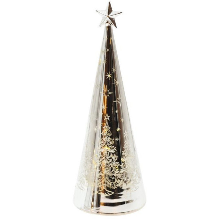 Sapin conique rotatif avec étoile
