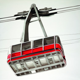 Stretched Canvas Cable Car Cabin
