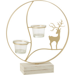 Reindeer circle candle holder
