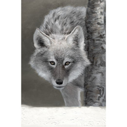 Canvas on frame wolf